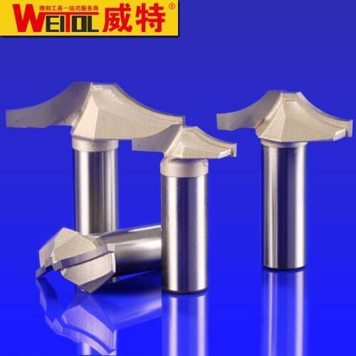 WeiTol solid carbide cabinet door router bits classical plunge bits CNC milling cutter for woodworking