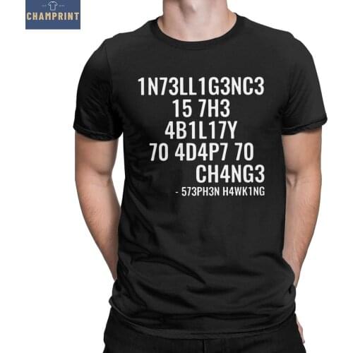 Funny Physics Coder T-Shirts for Men Pure Cotton T Shirts IT Computer Program Hacker CPU Short Sleeve Tees Classic Clothing