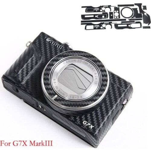 Anti-Scratch Camera Body Carbon Fiber Film Kit for Canon G7X MarkIII G7XM3 G7XIII For Cameras Decoration Protective Sticker