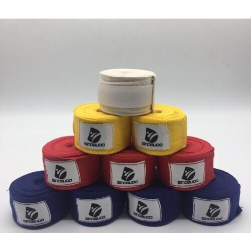 Hot 1 pair 2.75M Boxing Hand Gloves Wraps Cotton Bandage Punching Hand Wrist Fist Protector Three Colors Children Adult