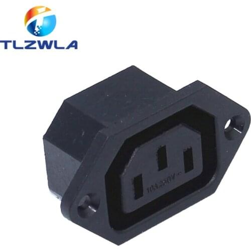 10pcs IEC 320 C14 Female AC Power Inlet Socket Jack Connector Receptacle AC 250V 10A