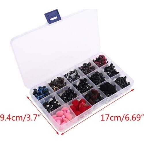 120/240/249/816pcs Plastic Safety Eyes with Sequin Washers for Bear Doll Stuffed Toys Animal Puppet DIY Crafts