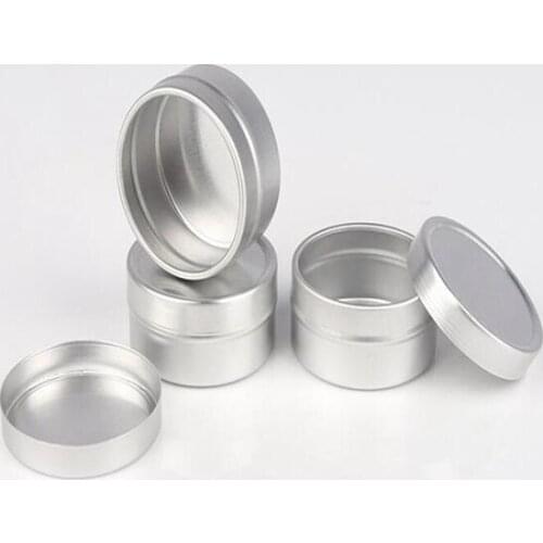 20g empty aluminium cream jars,cosmetic case jar,20ml aluminum tins, metal lip balm container