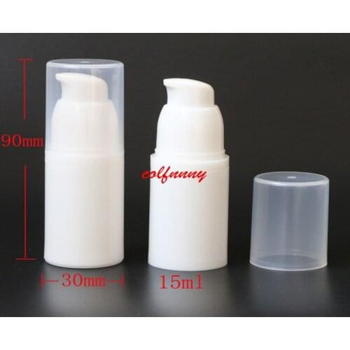 300pcs/lot Fast Shipping 15ml 30ml 50ML white airless bottle,cosmetic package,cosmetic container,pump bottle F050210