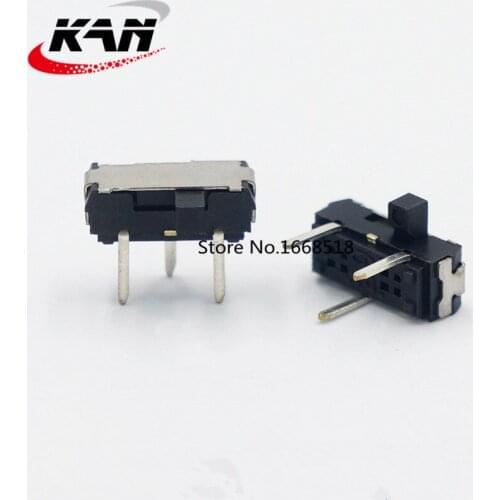 50pcs MSK-12D16 horizontal pin toggle switch three-legged two 2-stage sliding toy radio power supply accessories