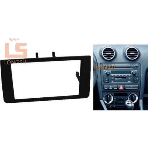 Car refitting DVD frame,DVD panel,Dash Kit,Fascia,Radio Frame,Audio frame for 2003-2008 Audi A3 2DIN