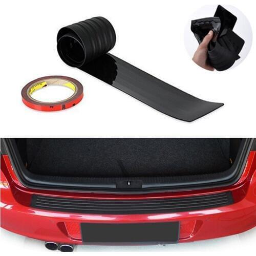 CARPRIE Trunk Trim Universal Car Black Rear Bumper Sill/Protector Plate Rubber Cover Guard Trim Pad Scratch bar m30
