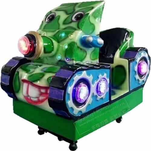 Guangzhou Factory Good Price Shopping Malls Coin Operated Amusement Park Arcade Game Machine Fiber Glass Tank Kiddie Rides