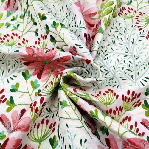 145cm width France import blue floral fashion Metallic Jacquard Brocade Fabric, 3D yarn dyed fabric for Women Dress