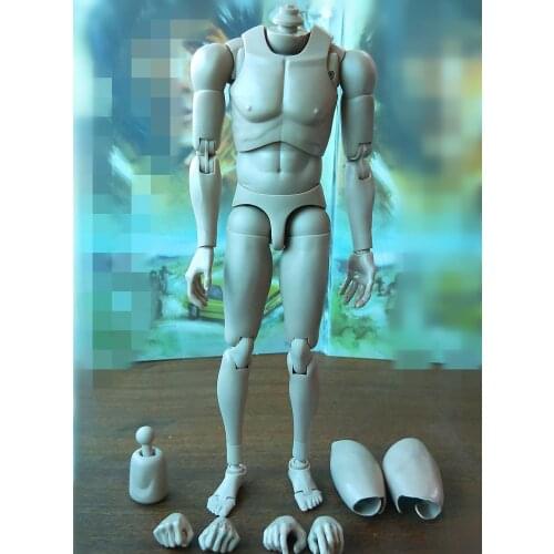 1/6 Scale Upgrade Male Figure Body Model Narrow Shoulder Man Soldier Body for 12in Head Sculpt Toys