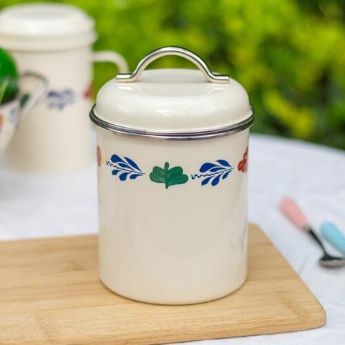 Metal Coffee Sugar Tea Seal Storage Bottle Lace Minimalist Desktop Cute Storage Jar Home Organizer Decor candle jar