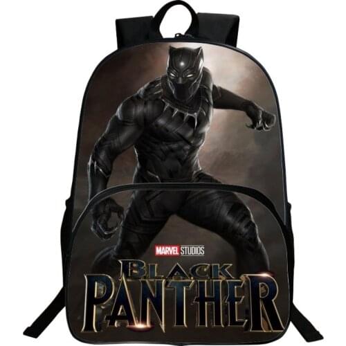 New Black Panther Backpack Children 16inch School Bags For Boys Girls Backpacks Large Capacity Children School Supplies Mochilas