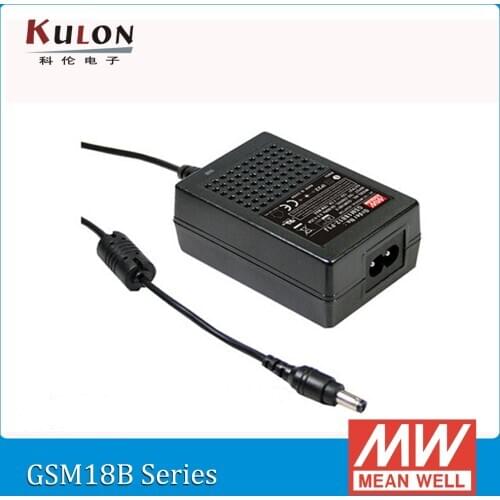 Original Meanwell GSM18B05-P1J mean well 15W 3A 5V AC/DC Green Medical Adaptor