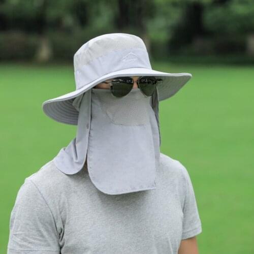 Men Fishing Bucket Hat Summer Panama Sun Visor Hat Quick-Drying Sunscreen Beach Caps Outdoor Hiking Cap Fisherman Hat