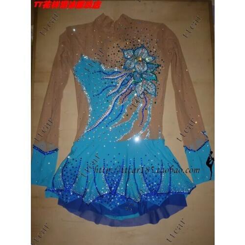 Custom Figure Skating Dresses Graceful New Brand Girls Ice Skating Dresses For Competition DR4274