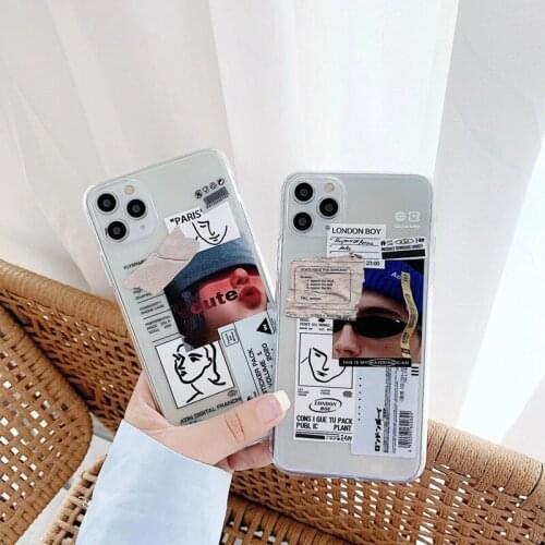 Popular personality Art Label Phone Case For oppo A1K 3s 5s 7 31 52 53 92 realme 6pro 5i 6s 2f 2z C2 C11 C15 Shockproof Cover