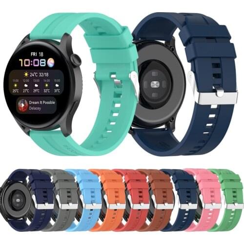 22mm Silicone Band For Huawei Huawei watch 3/watch GT2 pro Sport Watchband For Huawei Watch GT2 46MM Honor Replacement Bracelet