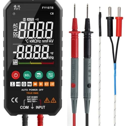 Smart Digital Multimeter Auto Range Capacitance Tester True RMS Measurement Voltage Meter profesional Analysis Instruments