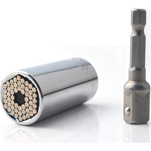 7-19mm Universal Torque Wrench Head Set Socket Sleeve Power Drill Ratchet Bushing Spanner Key Magic Multi Hand Tools