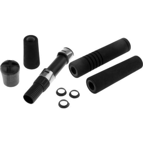 High Density Black EVA Spinning Fishing Rod Handle Split Grip 18# Reel Seat