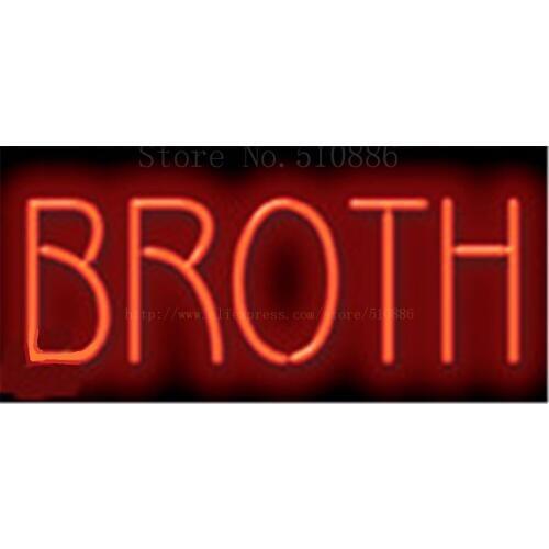 Coffee Broth Cafe Neon sign Glass Tubes Light Bar Beer Club Custom Neon signs Bulbs Shop Store Home Decoration Signboard 17"x14"