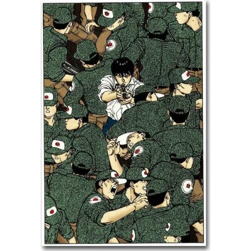 043 Akira - Red Fighting Japan Anime 066 Wall Silk Cloth Poster Art Decoration Gift