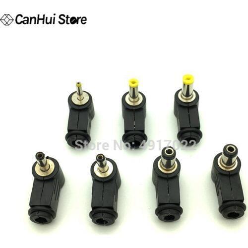 10PCS DC Power Male Plug Jack Adapter 90 Degree Male 5.5x2.1mm 5.5x2.5mm 4.8x1.7mm 4.0x1.7mm 3.5x1.35mm 3.5*1.1mm Connector Hot