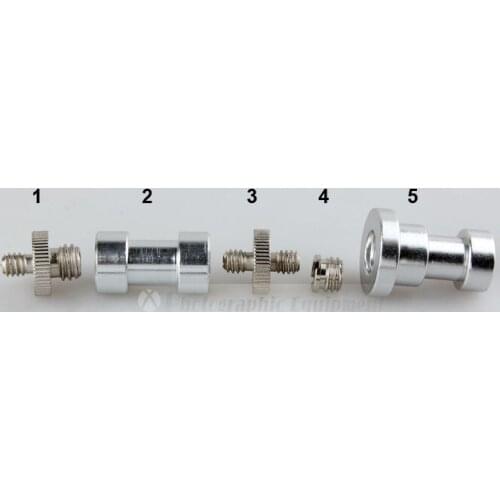 10packs 5in1 adapter screw kit 1/4 to 3/8 male to female for tripod ball head monopod flash light stand adapter accessories