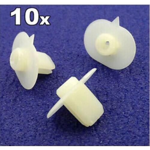 10x For Honda Bumper to Wing Mounting Plastic Grommet Nut for Screws
