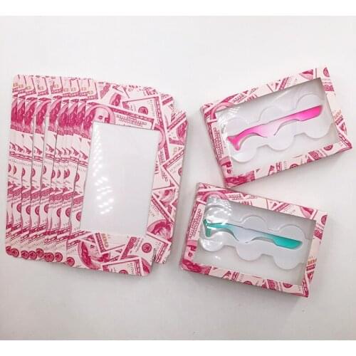 3 pairs holographic box fit different lashes hot selling box have trays shiny pretty package