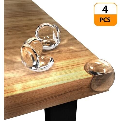 4Pcs Edge & Corner Guards For Child Baby Safety Furniture Corner Guards Table Silicone Protection Cover Anticollision
