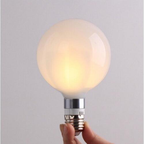 8pcs RH LOFT E27 Vintage Edison Clear/Milky Glass LED 6W G95 Bulb