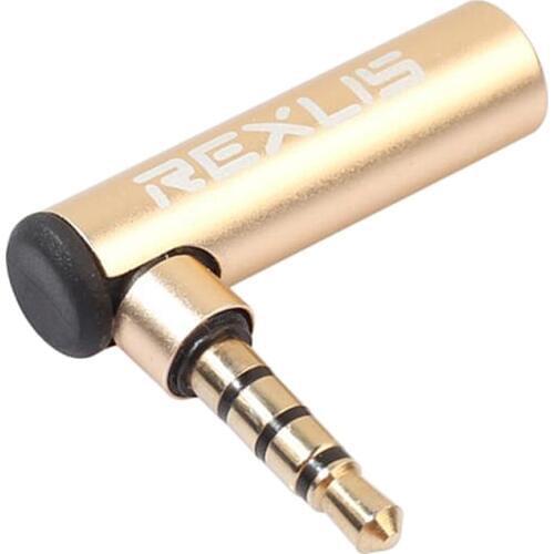 Tooyful 90 Degree CTIA-OMTP Headphone Plug Converter Adapter for Cable Adapter Gold