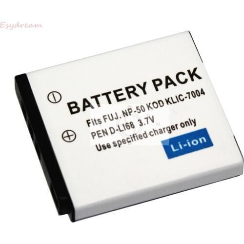NP-50 FNP50 DLI68 1200mAh Camera Battery for Fuji X10 X20 FinePix F70EXR F75EXR F200EXR Kodak M1093 V1273 PentaxQ Q7 Q10 PM039