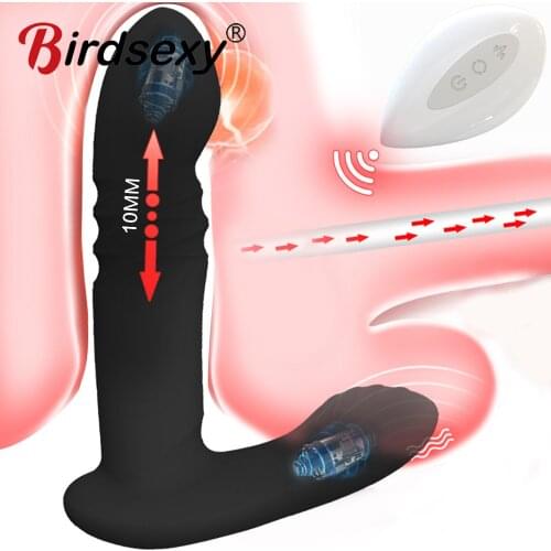 Anal Vibrator Male Prostate Massage Heating Dildo Anal Plug Prostate Stimulator Butt Plug Wireless Vibrators Sex Toy for Men Gay