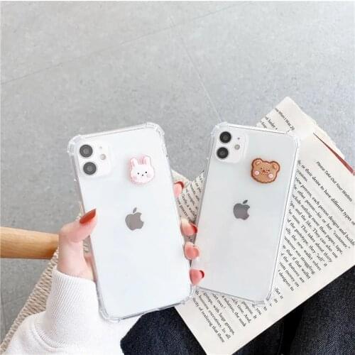 Case for Samsung M30S M11 M21 S M31 M62 M01 Cartoon Transparent Shockproof TPU Cover for Galaxy J4 J6 J8 A6 Plus A7 A8 A9 2018