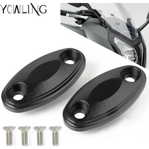 CNC Motorcycle Windshield Rear View Side Mirrors Bracket Hole Cap Clamp Cover FOR Honda CBR650F 2014 2015 2016 2017 2018 2019