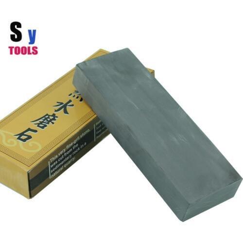 Knife polishing whetstone natural Oilstone for Opening edge kitchen kinife Fine grindstone 150*52*19mm guansi stone