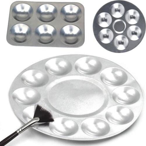 ELECOOL Stainless Steel Makeup Foundation Eye Shadow Nail Art Polish Mixing Palette Rod Spatula Cosmetic Mixing Palette Tool