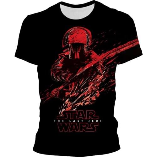 Oversized T-shirt Men Summer Marvel Star Wars 3D Print Cool Women Clothing Short Sleeve Harajuku Style Children Tee Shirt Tops