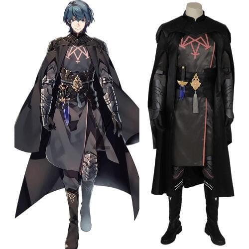 Byleth Cosplay Halloween Costumes For Men Adult Fire Emblem Three Houses Male Protagonist Outfit Male Cape Full Set
