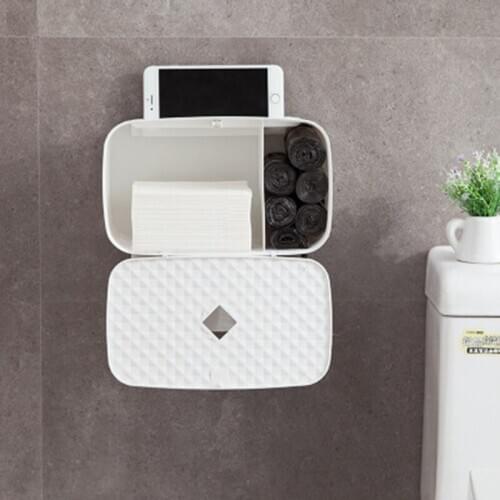 Creative Wall-mounted Paper Towel Holder Kitchen Bathroom Tissue Box Napkin Tissue Box Nordic Waterproof Dispenser Paper Rack