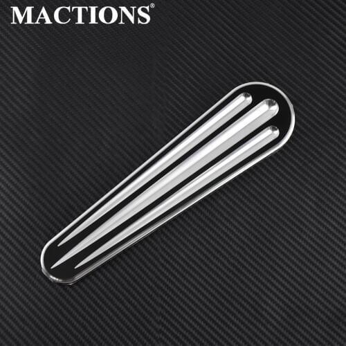 Motorcycle Fuel Tank Door Dash Track Insert Ignition Cap Aluminum For Harley Touring Road Street Glide FLHX FLTRX 2008-2017