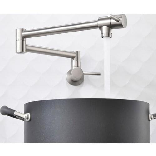 8 Color Brass Wall Mounted Two Handle Bathroom Kitchen Pull Out Faucet Single Hole Cold Folding Wash Basin Sink Tap Water Saving