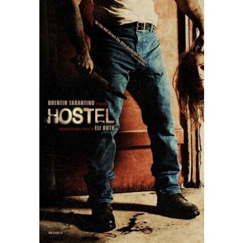 Hostel Film Movie Metal Tin Sign Poster Wall Plaque Sign Wall Poster Wall Decor Home Office Bar Pub