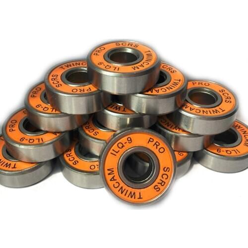 16pcs/lot SKATING TWINCAM ILQ-9 608zz Miniature Ball Radial Ball Bearings For Skate Board Shoes Accessories -9 Random Color