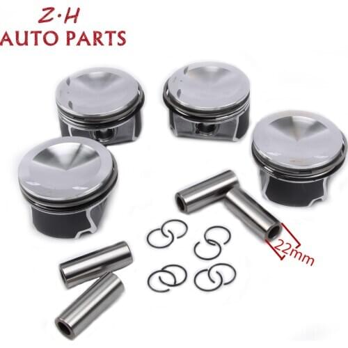 Engine Pistons & Rings Set Φ82.51mm / Φ22mm 06D 107 066 S For AUDI S3 TTS Quattro TFSI CDMA VW Golf Scirocco 2.0 TSI Seat Leon