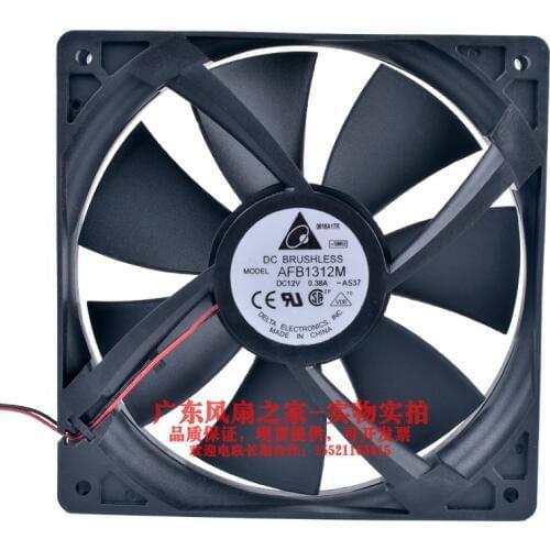 Original Delta Double Ball Bearing AFB1312M 13525 135MM Fan 13.5CM computer server case Cooling fan 12V 0.38A with 2pin
