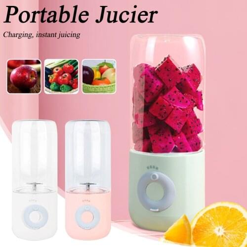 Portable Blender Electric USB Mixer Juicer Machine 500ml Mini Food Smoothie Processor Hand held Personal Fruit Squeezer Juicer