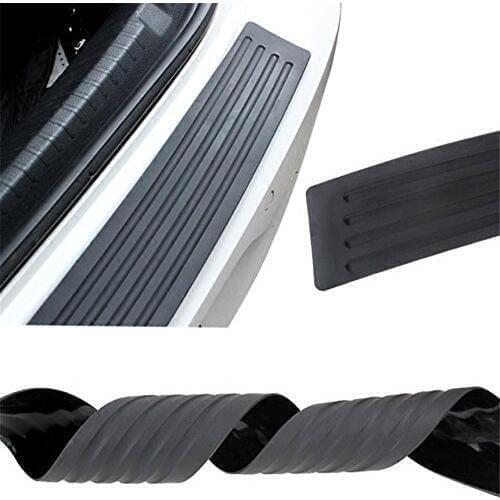 Car Rear Bumper Protector, Rear Bumper Guard Universal Flexible Rubber Door Sill Guard Prevent Scratches While Unloading DIY